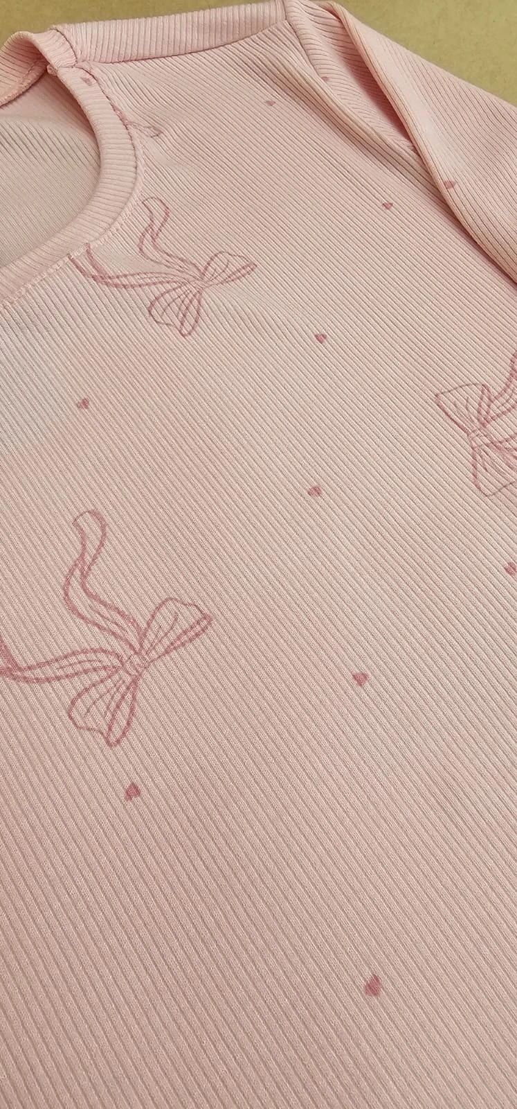PIJAMA FEMININO CANELADO ESTAMPADO