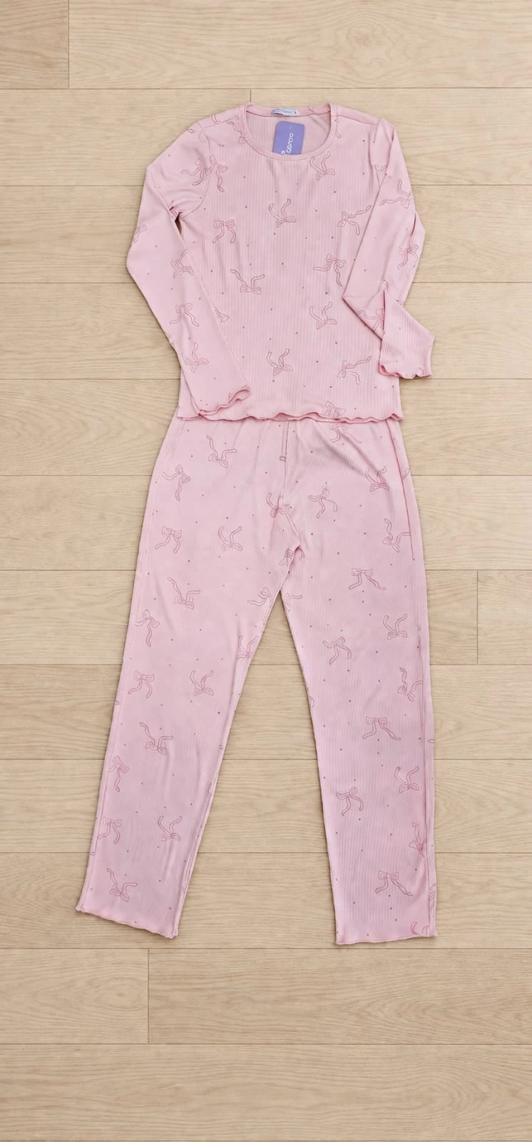 PIJAMA FEMININO CANELADO ESTAMPADO