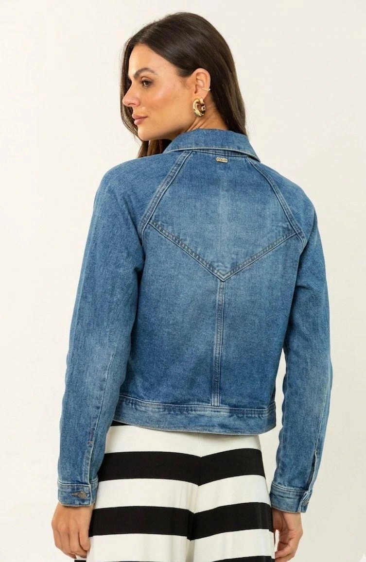 JAQUETA OVER RAGLAN INDIGO
